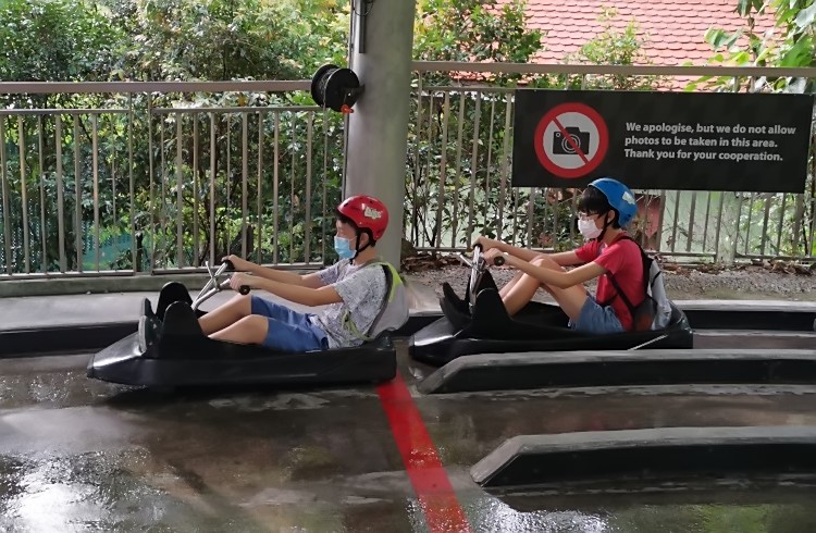 High speed day at Sentosa Luge